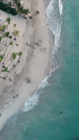 Punta Cana Dominican republic aerial view of resorts on beach