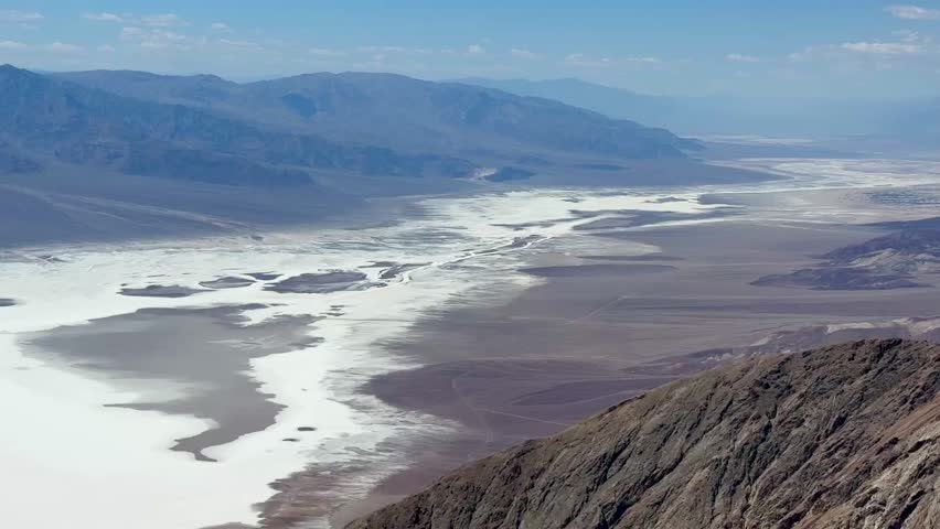Lake Manly top view, Badwater Basin, Death Valley, California, USA