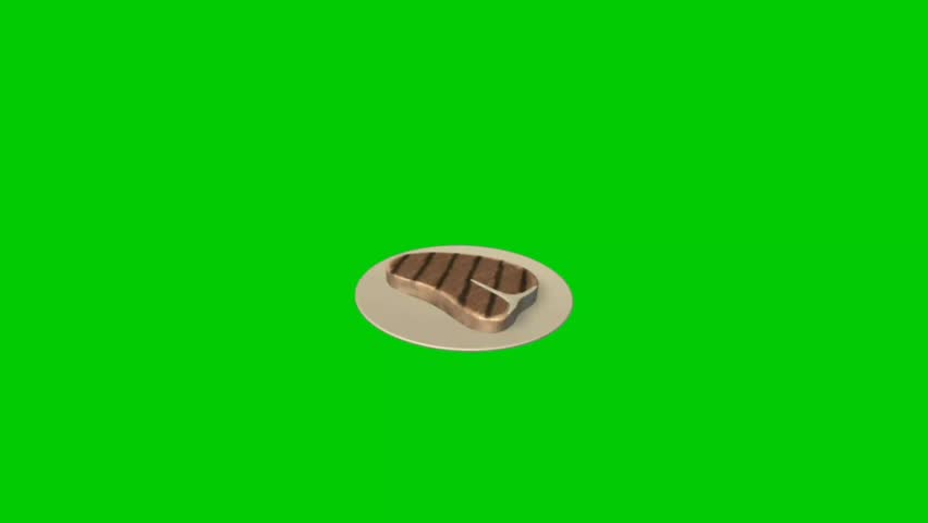 Animation of a barbecue grill. Ideal for food videos, summer BBQ promotions, restaurant advertisements, cooking intros, social media content, motion graphics, and video editing with chroma key background. Animation, green screen background.