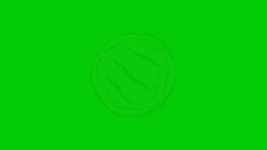Animation of a barbecue grill. Ideal for food videos, summer BBQ promotions, restaurant advertisements, cooking intros, social media content, motion graphics, and video editing with chroma key background. Animation, green screen background.