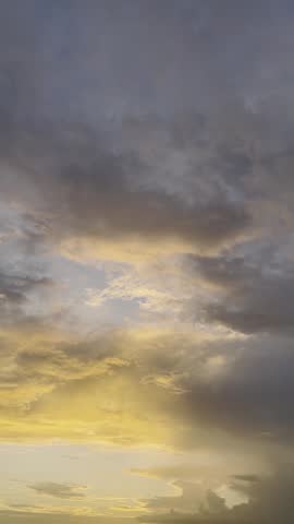 Dramatic Sky with Golden Clouds