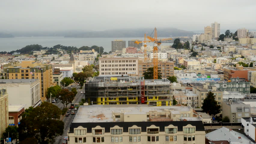 Time Lapse of Construction Crane in San Francisco
