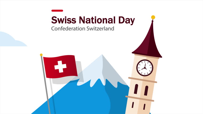 swiss national day confederation switzerland architecture mountain flag