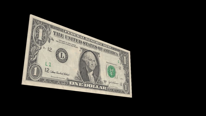 An exploding U.S. dollar bill.  Alpha matte included!