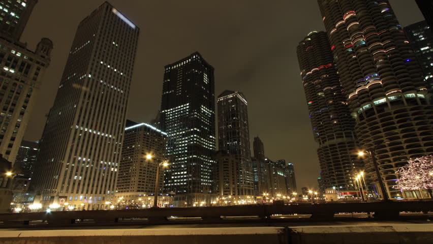 Timelapse of Chicago Buildings from State Street Bridge | Shutterstock HD Video #4130635