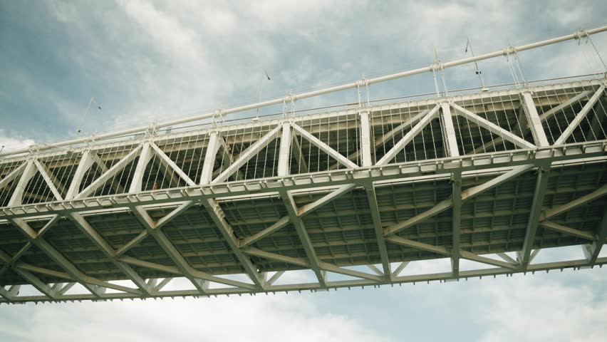 Busan, South Korea. Under Highway Bridge Closeup