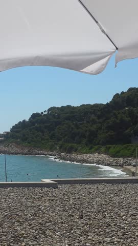 Mediterranean landscape and detail, Roc de Sant Gaitá, Barcelona, ​​Spain