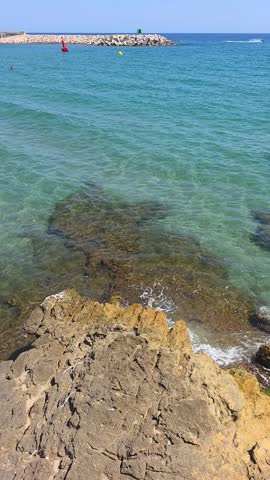 Mediterranean landscape and detail, Roc de Sant Gaitá, Barcelona, ​​Spain