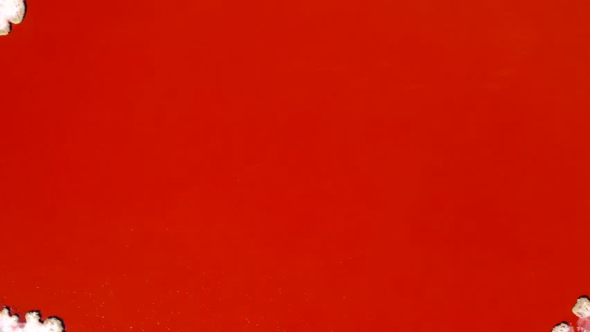 An aerial view shows Laguna Roja