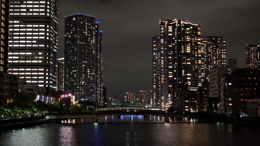 Harumi, Japan Tokyo Night View July 2026