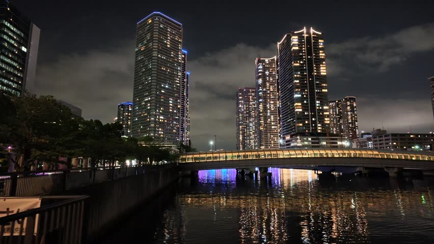 Harumi, Japan Tokyo Night View July 2026
