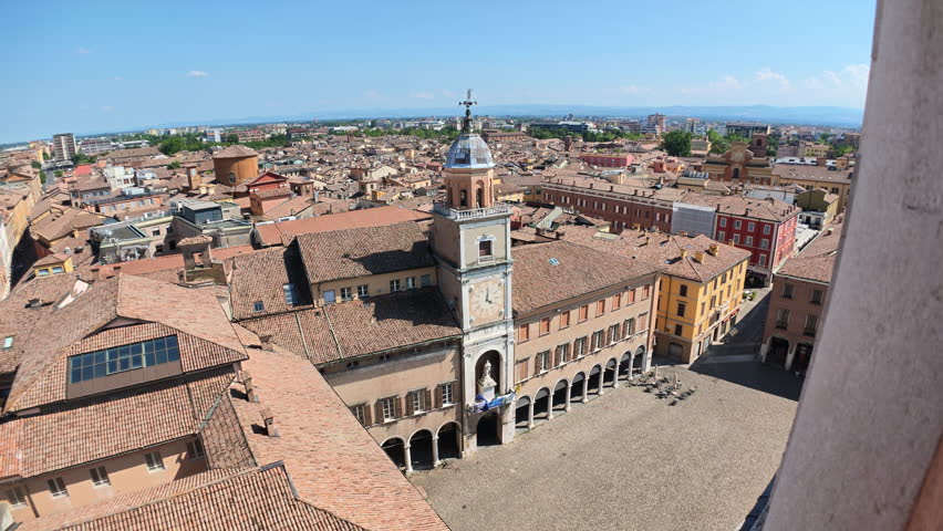 Stunning aerial panorama of Modena