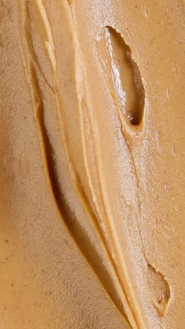 creamy peanut butter texture, top view