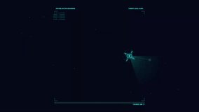 Futuristic digital interface scanning target with radar holographic HUD - Powered by Shutterstock - Get 15% off with code: PIKWIZARD15