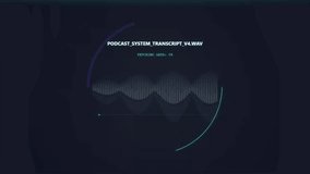Digital Audio Waveform Interface Processing Data on Dark Background - Powered by Shutterstock - Get 15% off with code: PIKWIZARD15
