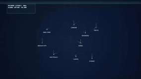Global digital network map showing server latency and data connections - Powered by Shutterstock - Get 15% off with code: PIKWIZARD15