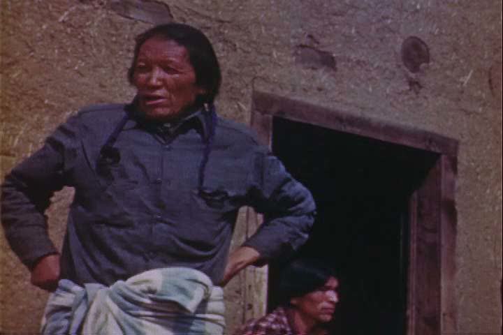 1940s - Native Americans rebuild a church in the 1940s