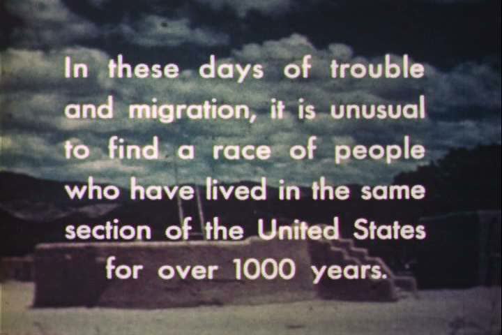 1940s - A narrator begins to discuss the history of different Native American tribes in the Southwestern United States in the 1940s