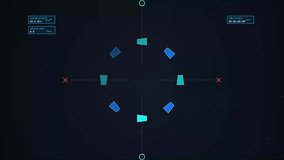 Blue digital abstract shapes converging in a futuristic data interface - Powered by Shutterstock - Get 15% off with code: PIKWIZARD15
