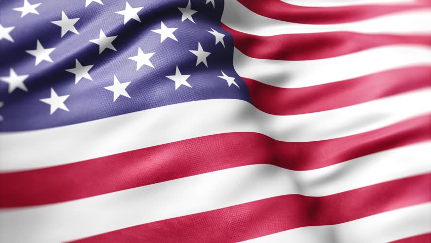An AI-generated illustration of the United States flag with stars and stripes in red, white, and blue