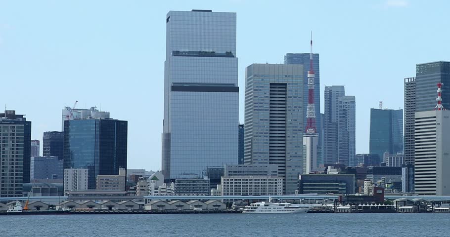 Video of the Tokyo Bay Scenery from Toyosu Gururi Park