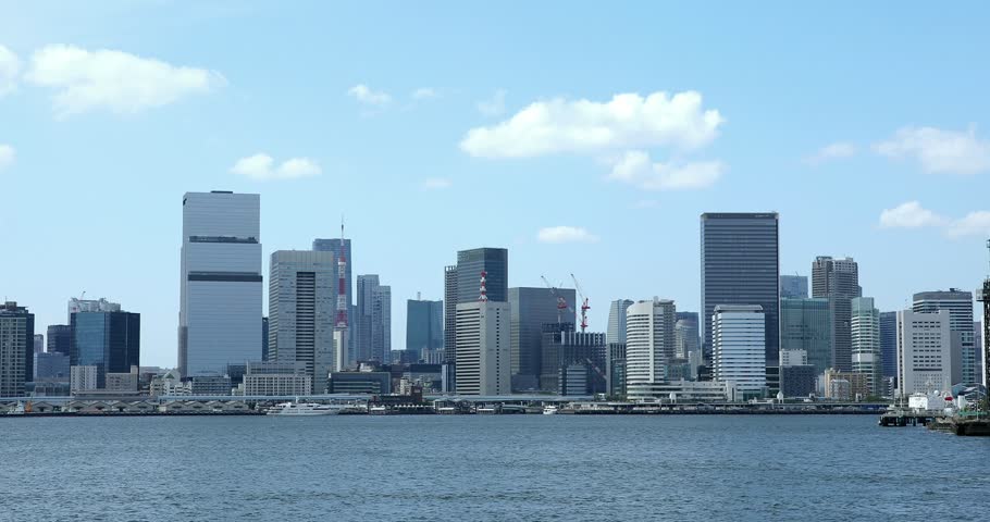 Video of the Tokyo Bay Scenery from Toyosu Gururi Park