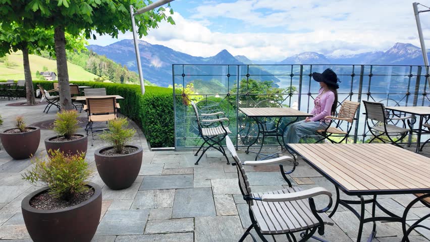 The beautiful scenery of Honegg, Switzerland.