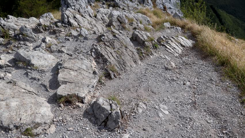 4k video of Eagles Nest rocks on a Shipka Pass in Balkan Mountains, Bulgaria
