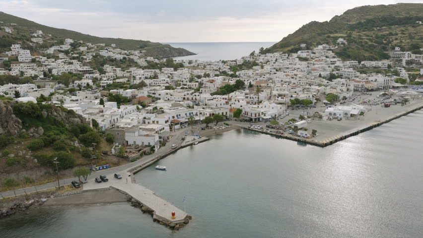 Aerial close-up of Patmos