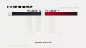 Digital combat statistics interface displaying real time fighting data - Powered by Shutterstock - Get 15% off with code: PIKWIZARD15