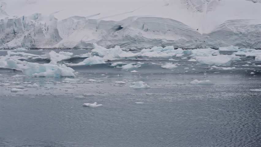 Wave After Ice Collapse In Antarctica