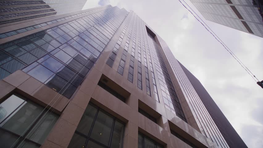 Modern Glass Office Tower in Toronto Financial District Ontario Canada