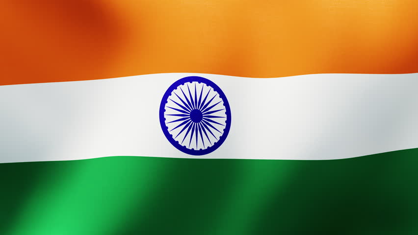 Flag Of India. Indian flag fluttering in the breeze, perfect for national day celebration, governmental authority background and political documentary.