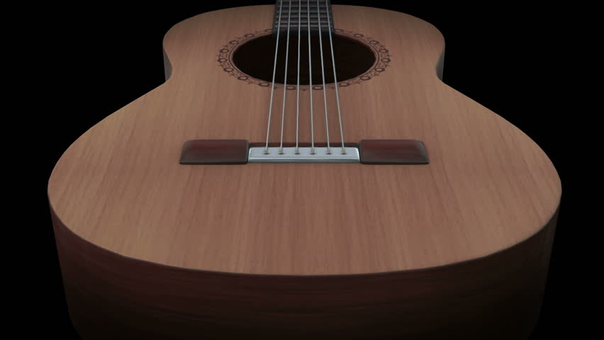 Details of a acoustic guitar