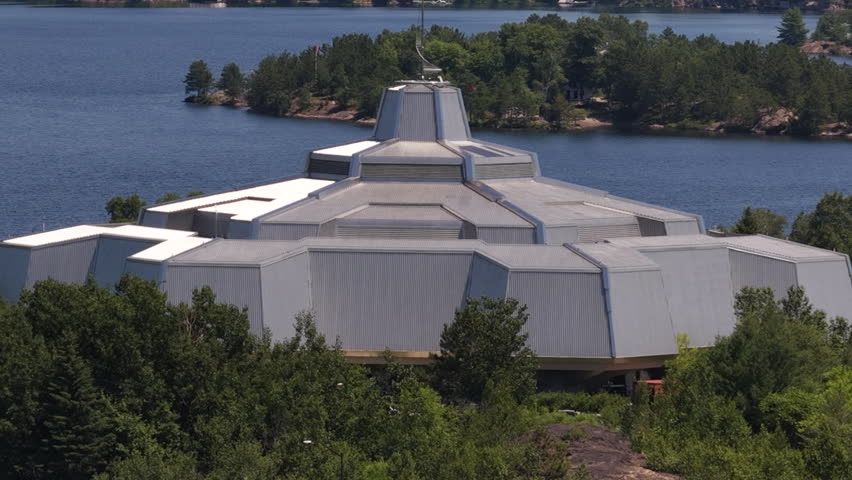 Aerial view of Beautiful Sudbury Ontario Canada Landmarks