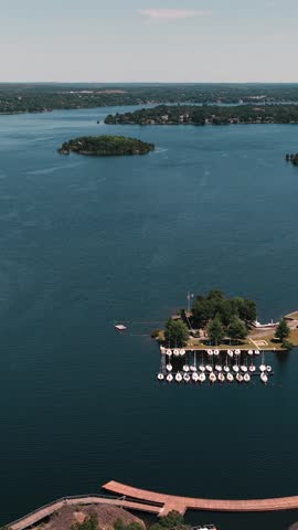 Aerial view of Beautiful Sudbury Ontario Canada Landmarks