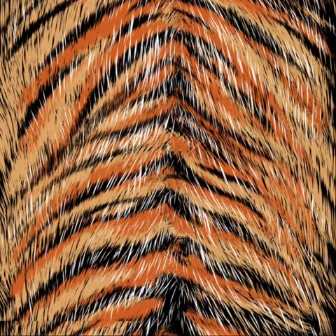 ​Golden Tiger Stripe Background with Shimmering Particles