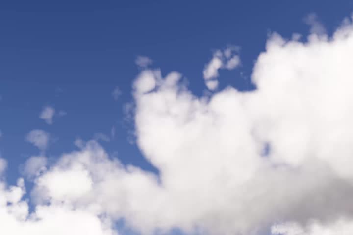 Blue Sky with Puffy Clouds to Night Time