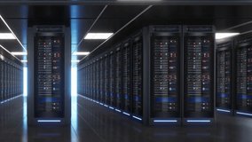 Modern Data Center with Cloud Servers and Server Racks - Powered by Shutterstock - Get 15% off with code: PIKWIZARD15