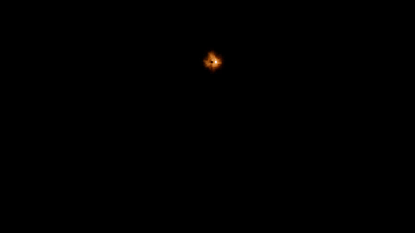 Automatic rifle muzzle flashes with continuous fire burst effect
