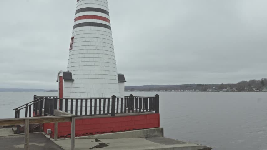 Celoron Lighthouse overlooking Chautauqua Lake in Western New York