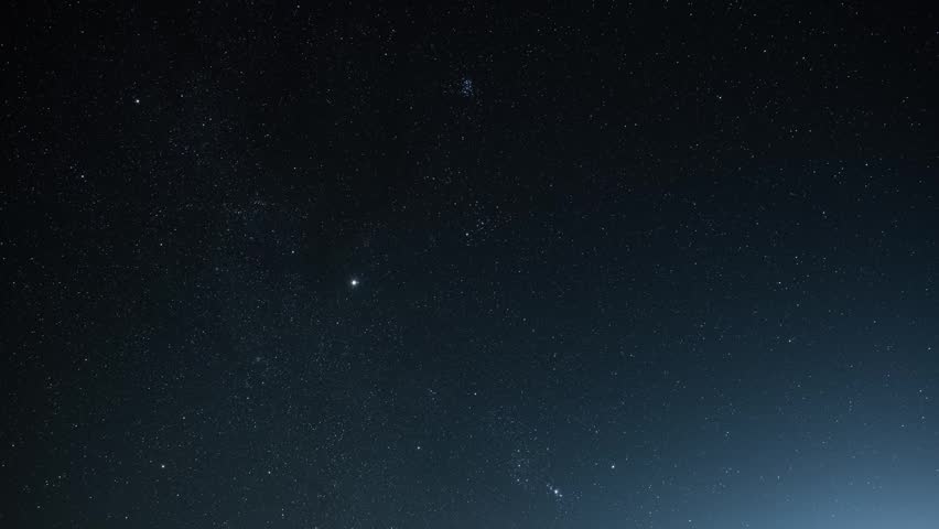 Starry sky timelapse, space background.