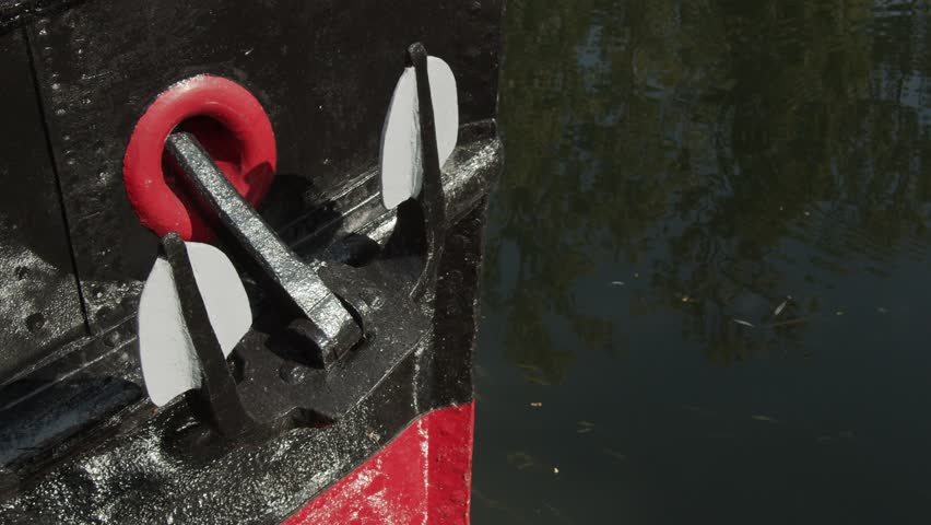The detail of a black ship