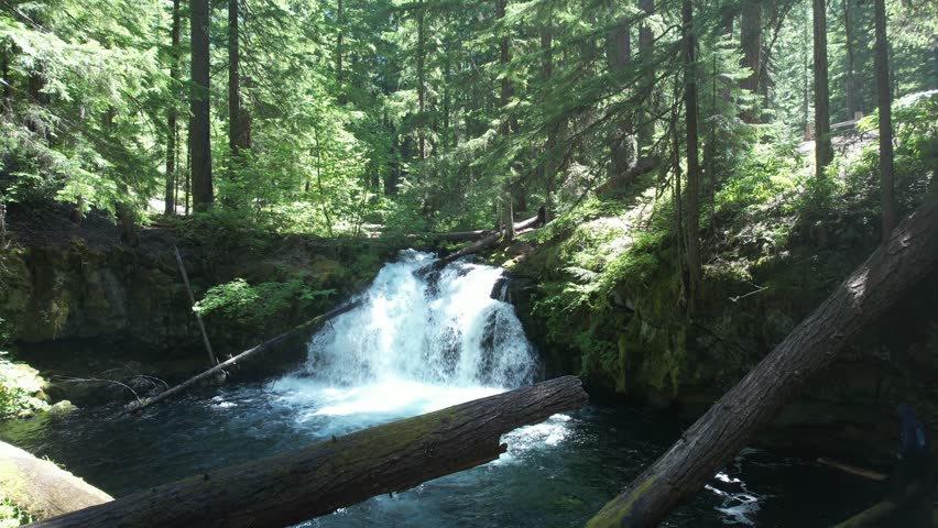 Whitehorse falls near Diamond lake, Umpqua forest, Oregon