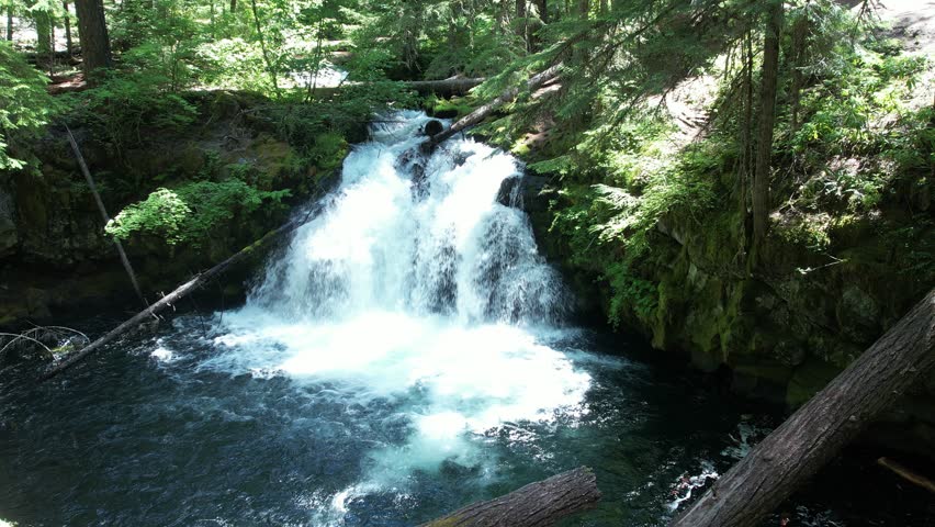 Whitehorse falls near Diamond lake, Umpqua forest, Oregon