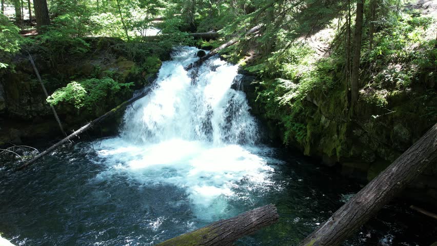 Whitehorse falls near Diamond lake, Umpqua forest, Oregon