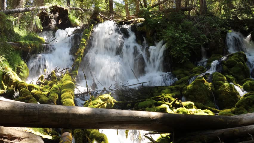 Whitehorse falls near Diamond lake, Umpqua forest, Oregon