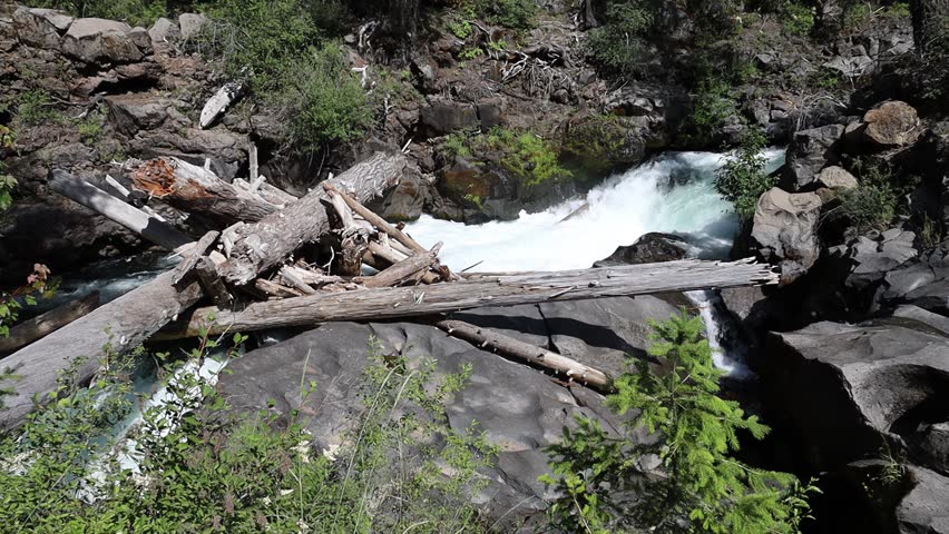 Rapids on Rogue river at Natural Bridge, Oregon, USA