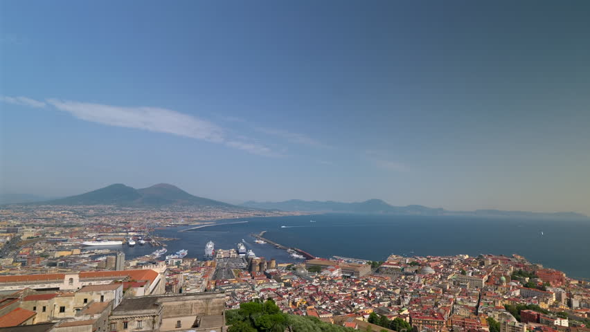 Panoramic timelapse video of the Gulf of Naples seen from Sant