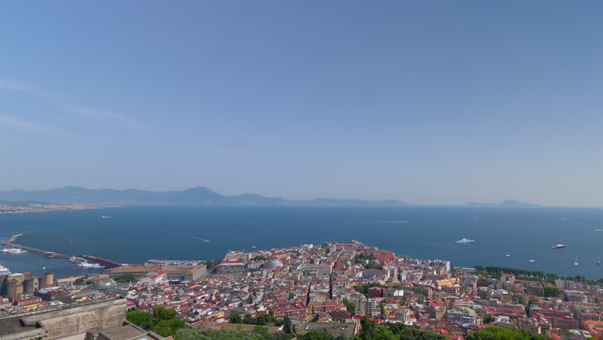 Panoramic timelapse video of the Gulf of Naples seen from Sant